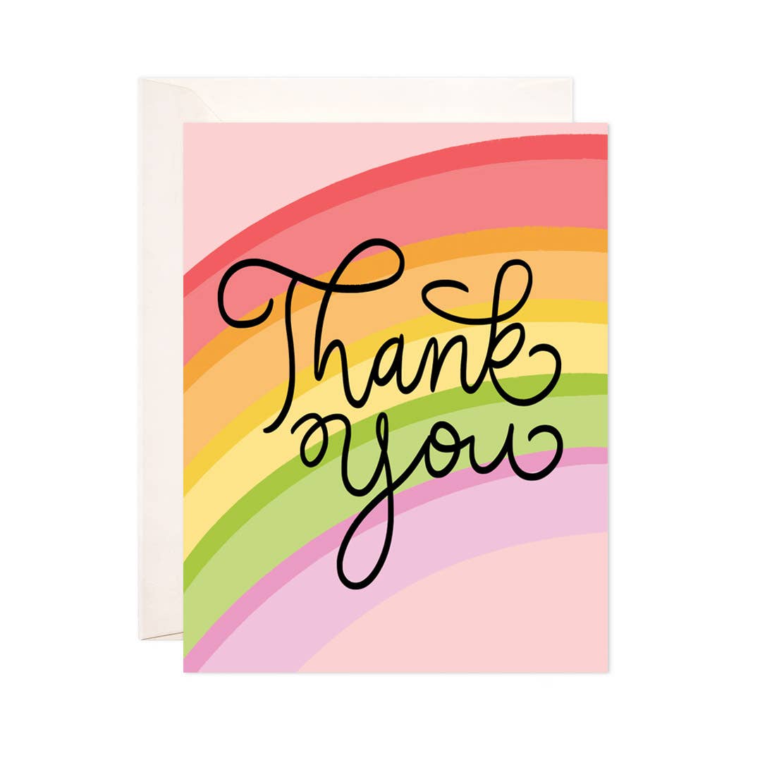 Rainbow Thank You Greeting Card